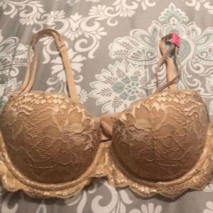 Victoria’s Secret PINK lace demi bra. Size 32A